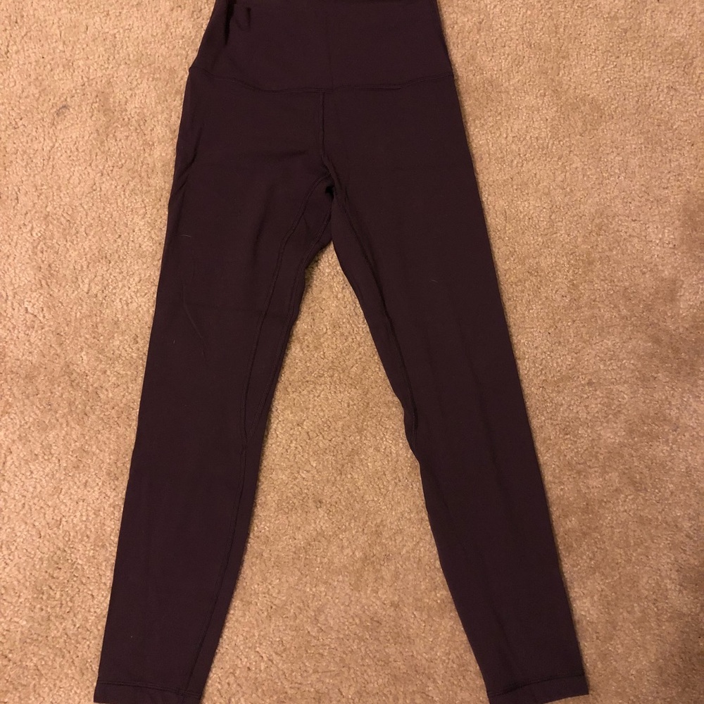 Lululemon align pant II black cherry size 6